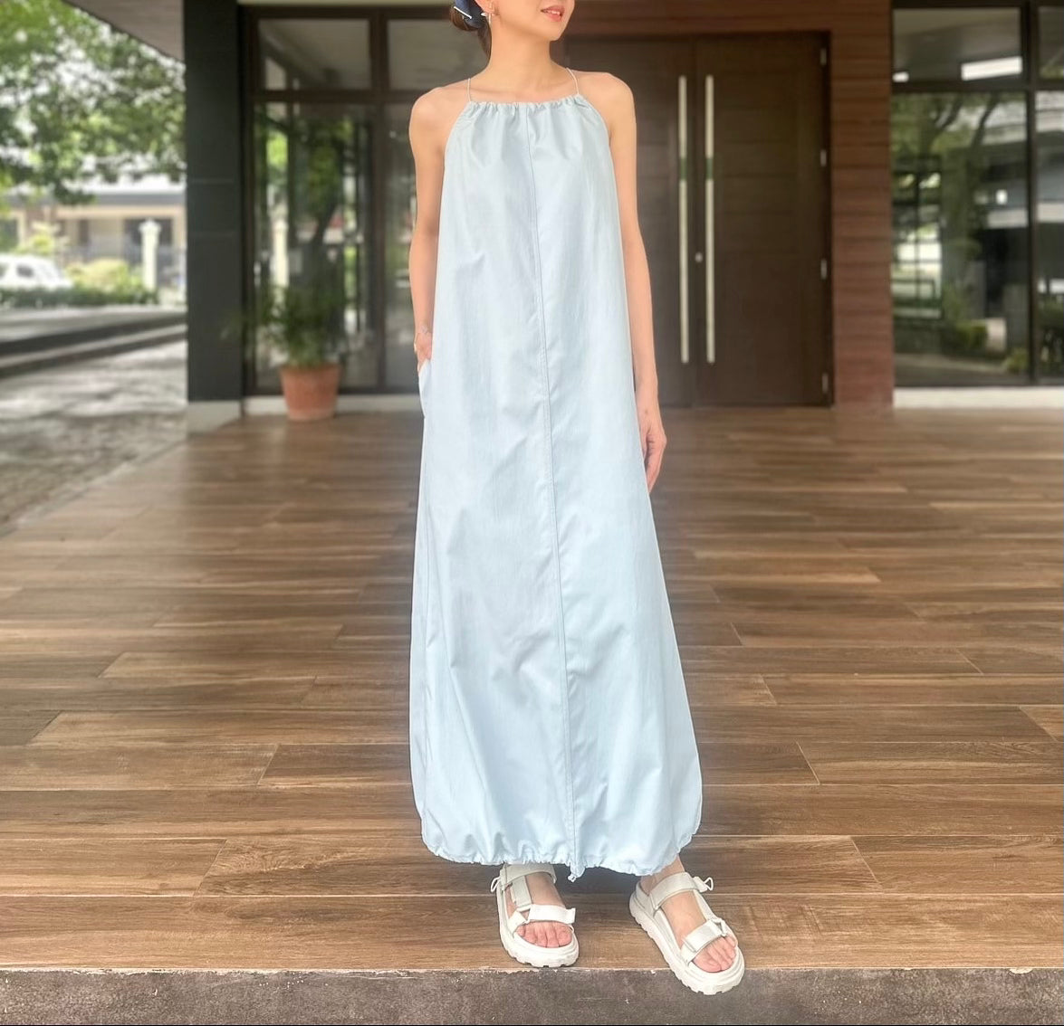 Kithe Spag Dress in Blue