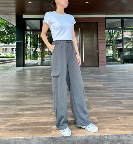 Olga Midi Skirt in Grey