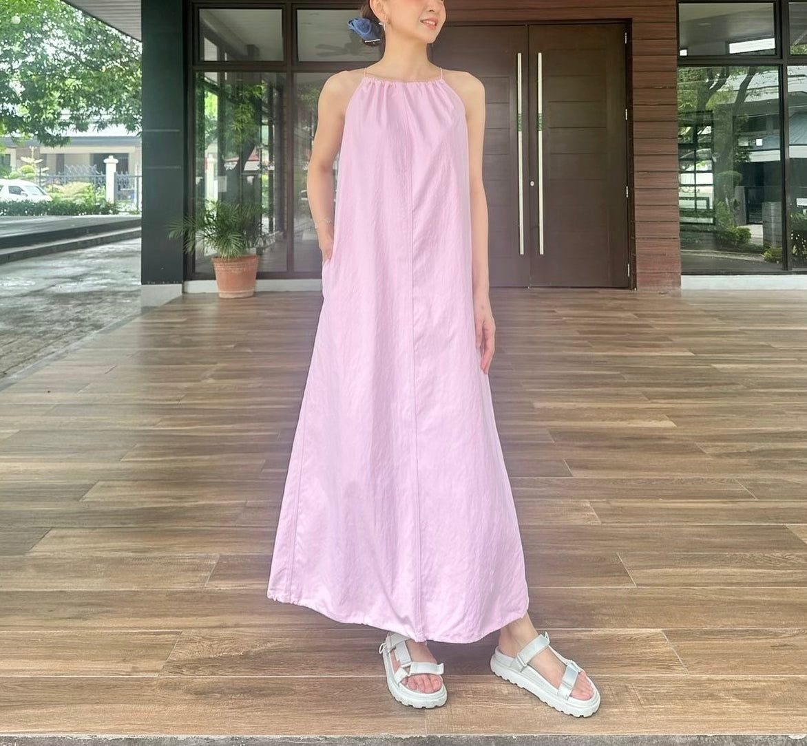 Kithe Spag Dress in Pink