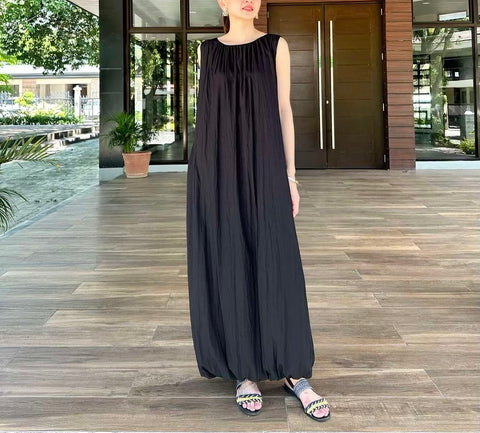 Mina Wide Skirt in Black