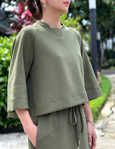 Mina Blouse in Taupe