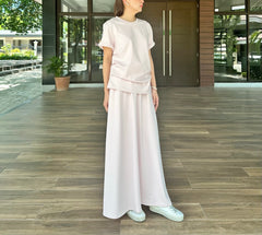 Mina Wide Skirt in Pink