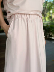 Mina Wide Skirt in Pink