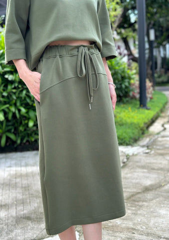 Olga Midi Skirt in Grey