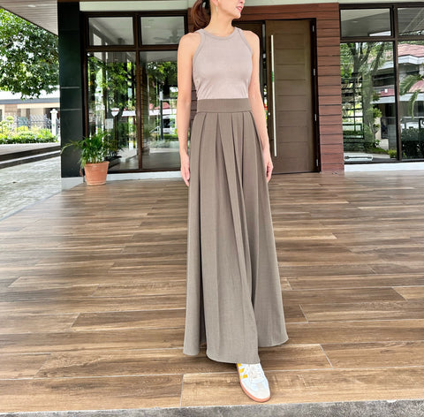 Miel Wide Leg Pants in Green