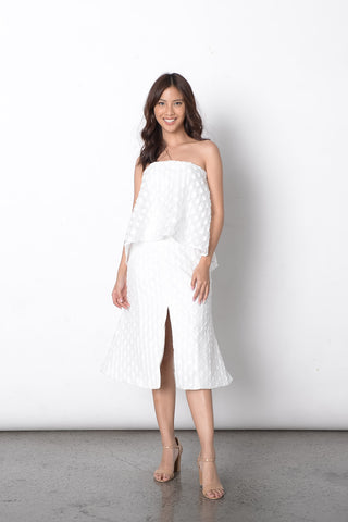 Laker Linen Tassle Pants Set in Beige