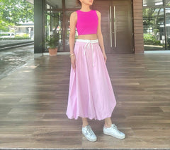 Yelena Bubble Skirt in Pink