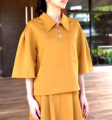 Tammy Midi Skirt in Mustard