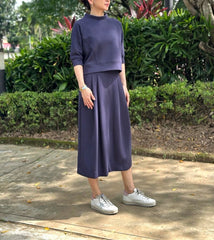 Anniston Crop in Navy