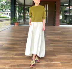 Anniston Crop in Olive