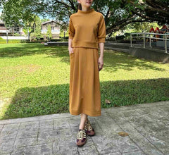 Anniston Crop in Mustard