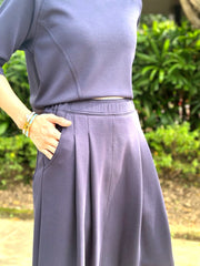 Tammy Midi Skirt in Navy