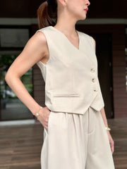 Odella Vest in Cream