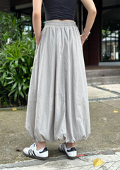 Ava Soft Bubble Skirt in Grey