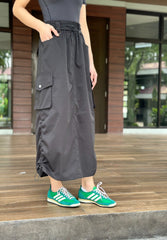 Serenity Cargo Skirt in Black