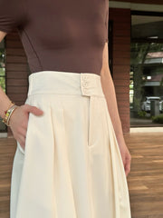 Olive Bubble Skirt in Cream