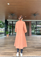 Soleil Coat Dress in Rust