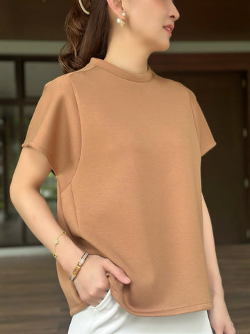 Roslyn Top in Red Orange