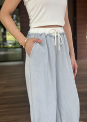 Roselyn 2 Layer Pants in Light Blue