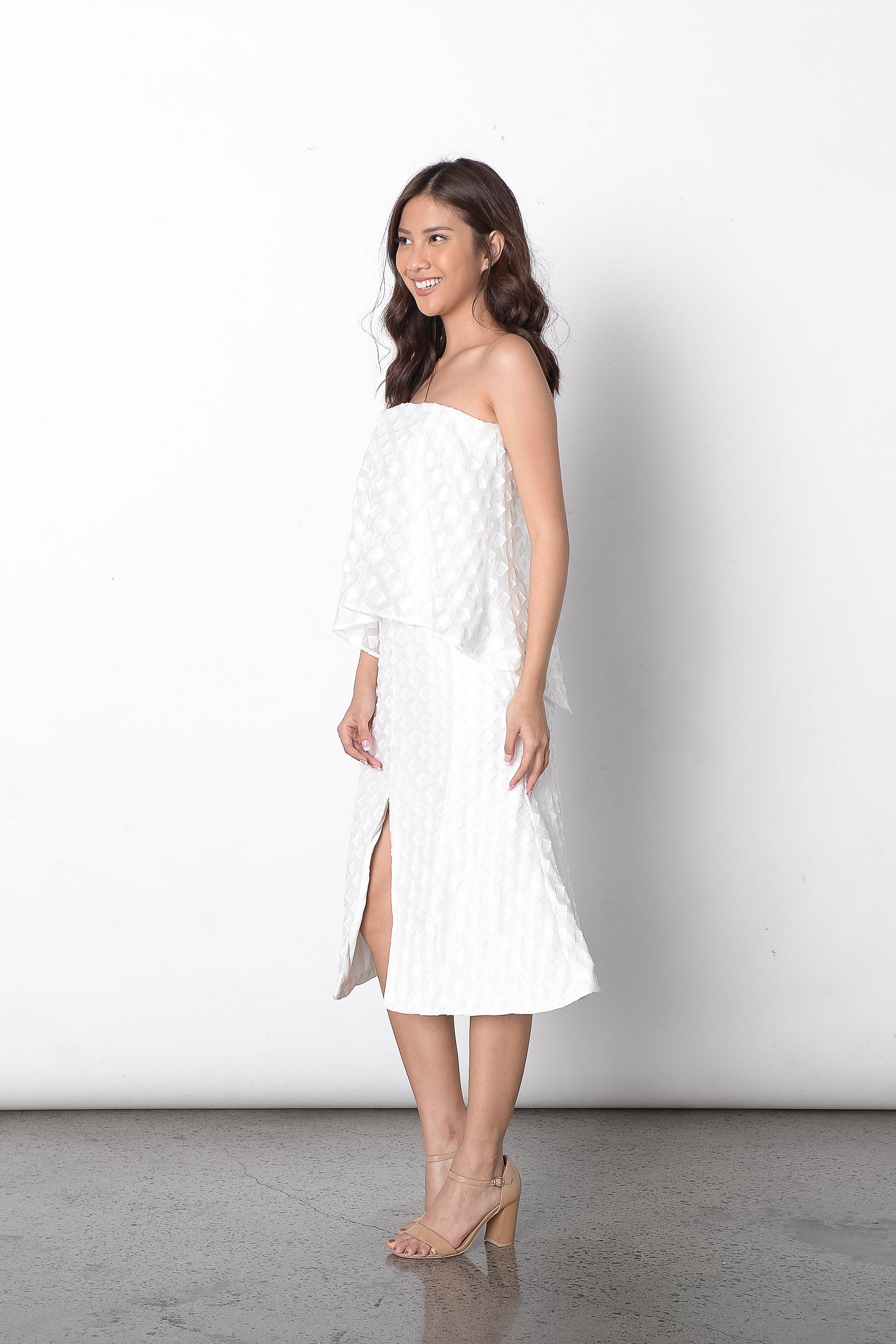 Deifilia Dress in White