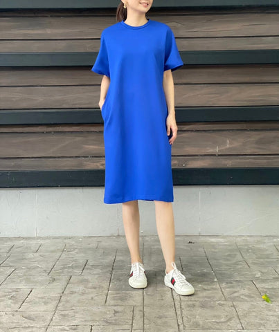 Zen Shirt Dress in Bright Blue