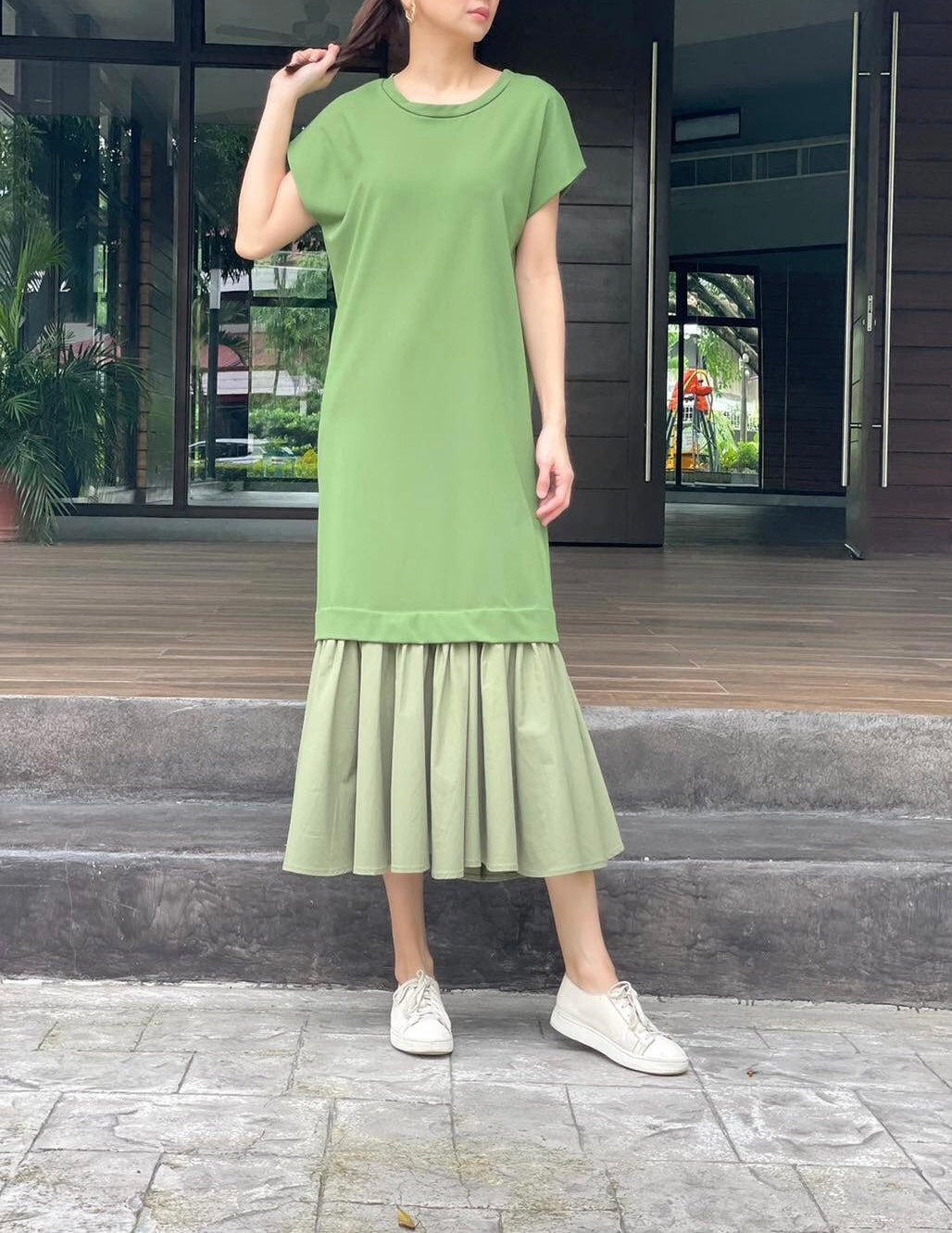 Lina Dress in Olive