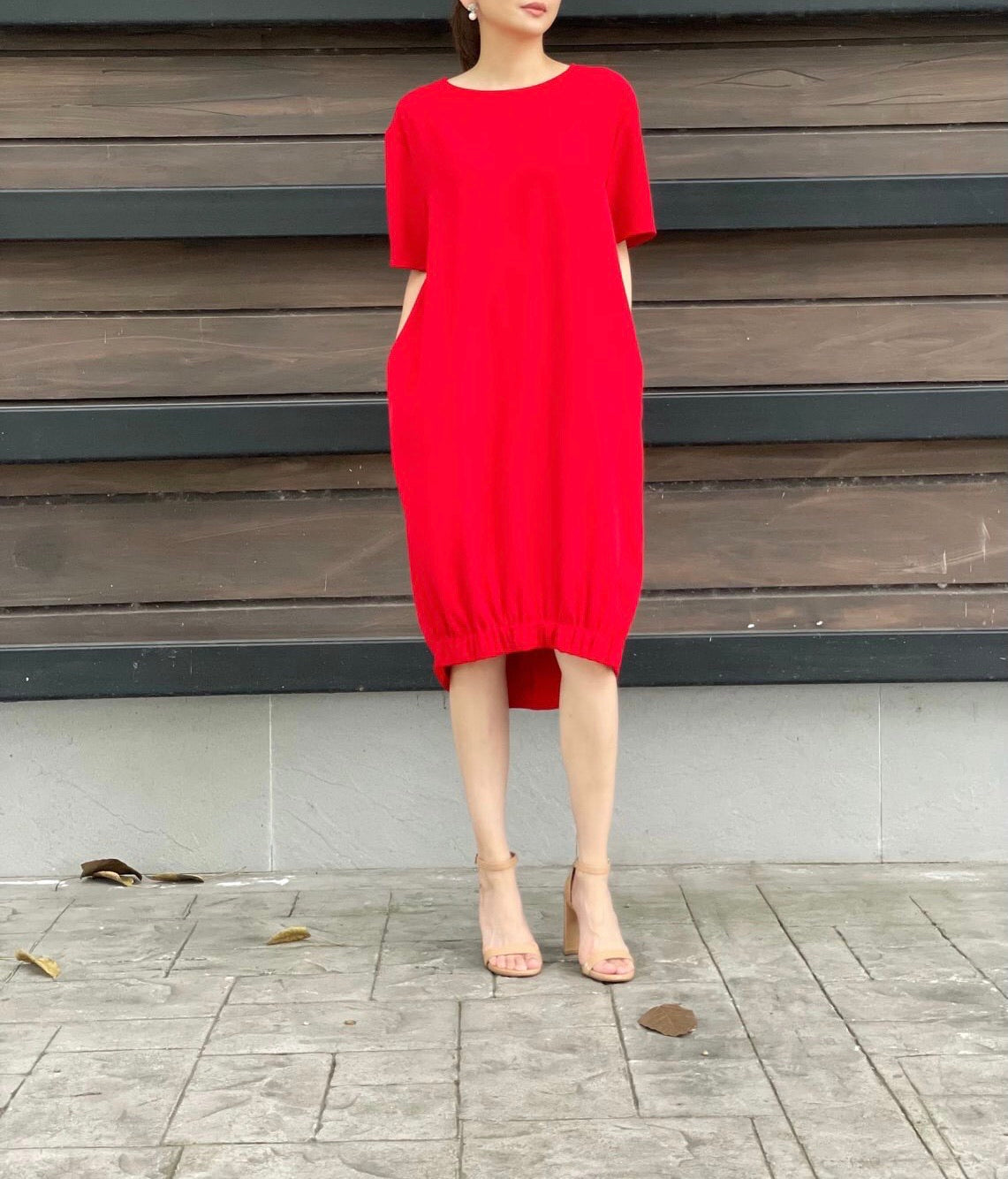Mila Dress in Red